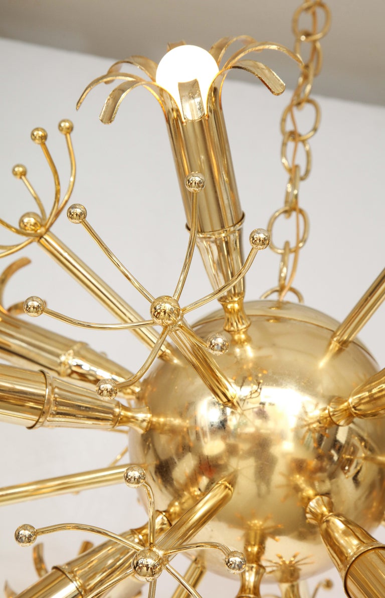 Gaetano Sciolari Brass Sputnik Chandelier Italy Circa 1960 For Sale gaetano-sciolari-brass-sputnik-chandelier-italy-circa-1960-for-sale