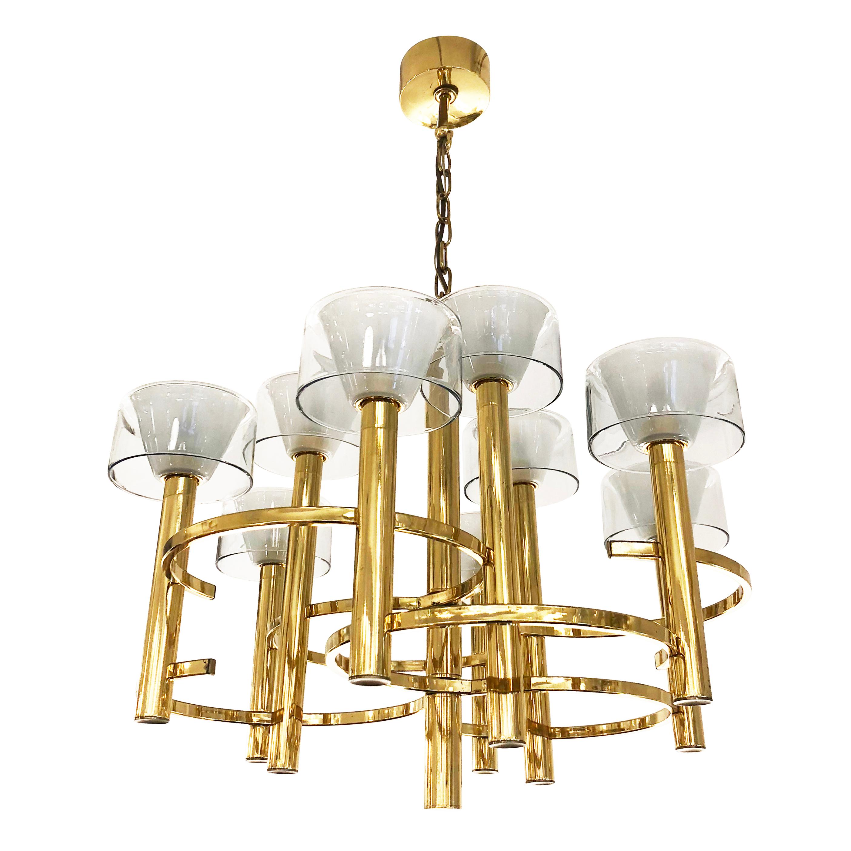 Italian Gaetano Sciolari Ceiling Light