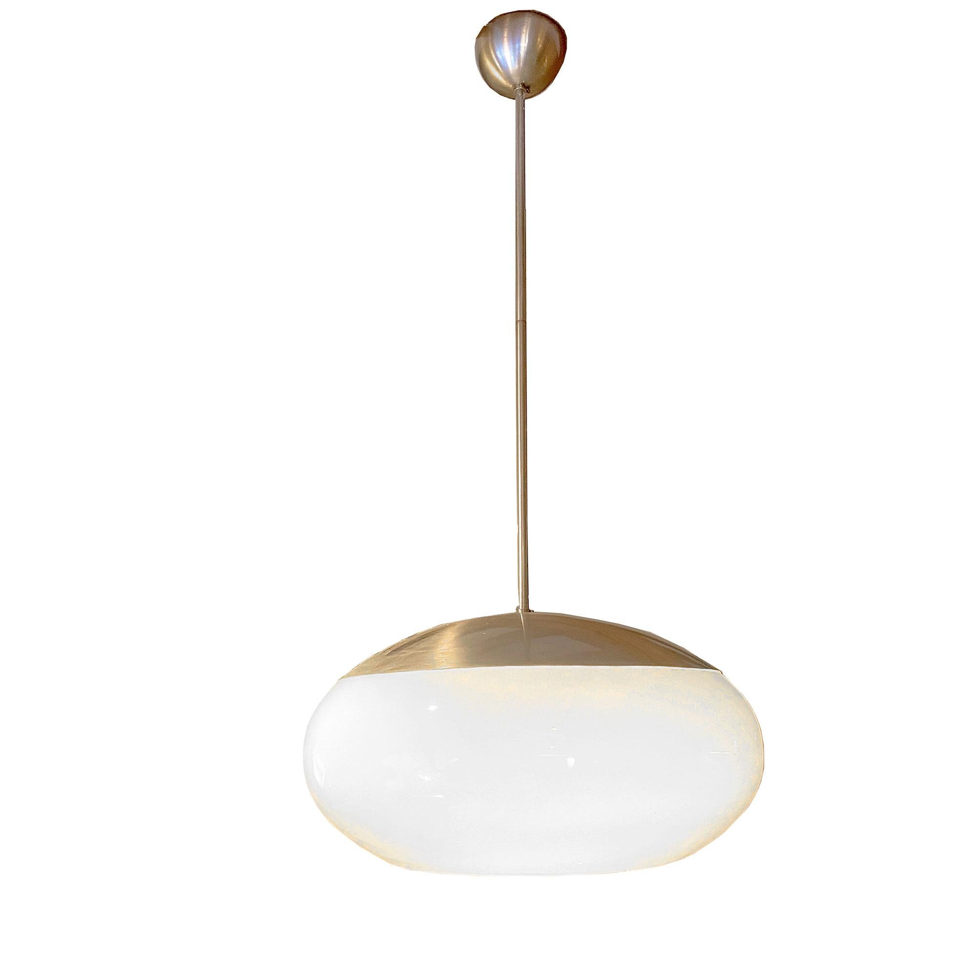 Lustre Gaetano Sciolari en verre moulé et aluminium anodisé Ecolight Milan Excellent état - En vente à Grenoble, FR