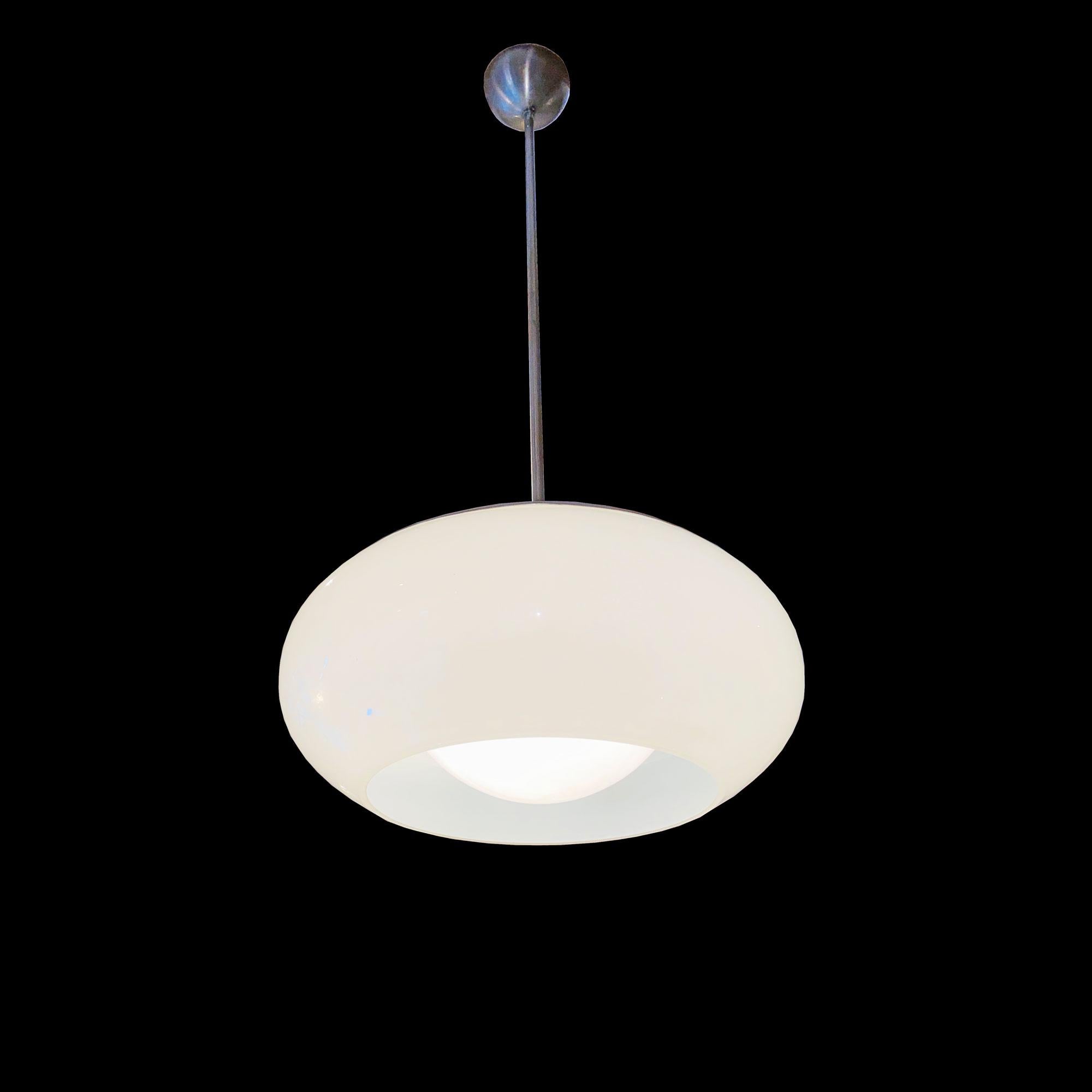 20ième siècle Lustre Gaetano Sciolari en verre moulé et aluminium anodisé Ecolight Milan en vente