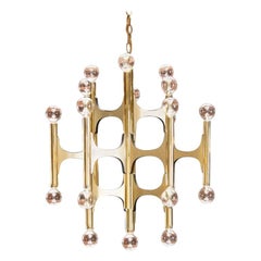 Gaetano Sciolari for Lightolier 24-Light Chandelier