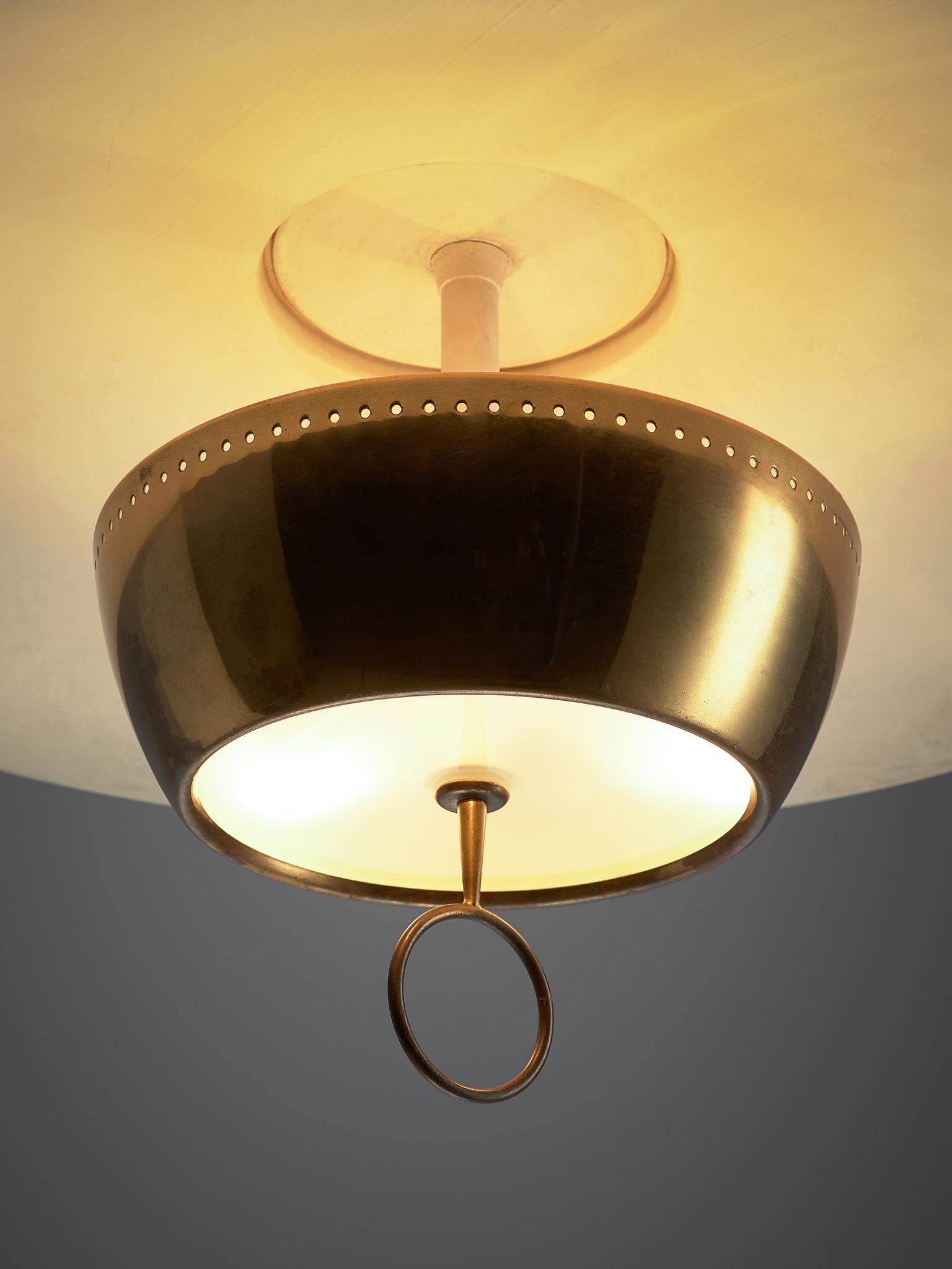 Milieu du XXe siècle Lampe à suspension Gaetano Sciolari pour Stilnovo, 1950