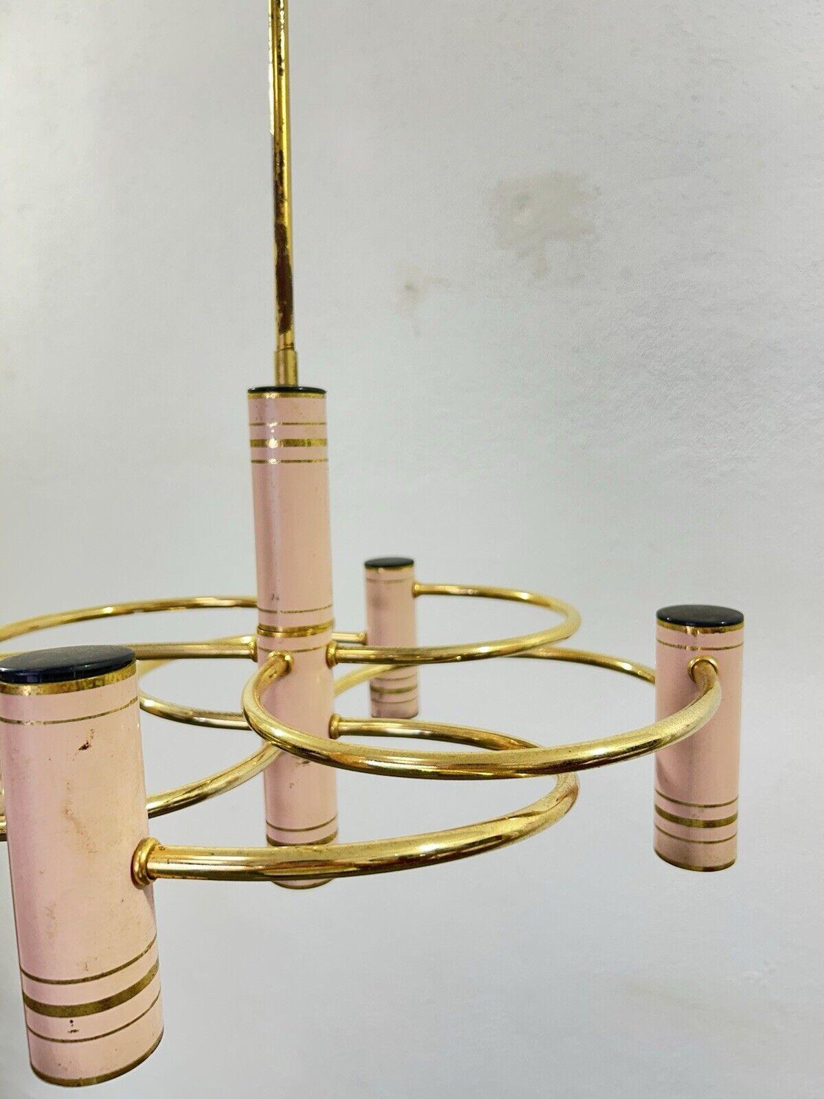 Gaetano Sciolari Geometric Chandelier Hollywood Regency 1970’s In condizioni buone in vendita a Taranto, IT