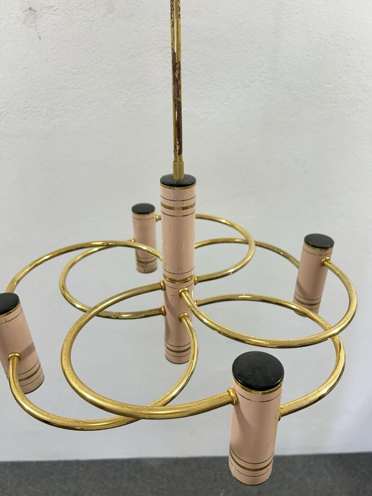 Late 20th Century Gaetano Sciolari Geometric Chandelier Hollywood Regency 1970’s in vendita