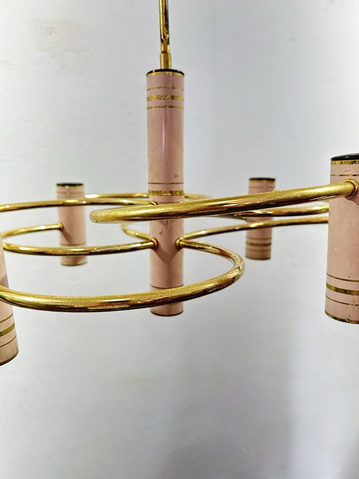 Gaetano Sciolari Geometric Chandelier Hollywood Regency 1970’s in vendita 3