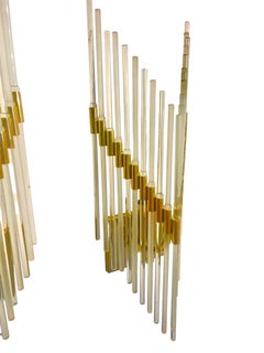 Gaetano Sciolari Lighting coppia di lampade da parete in vetro di Murano, Italia anni '70