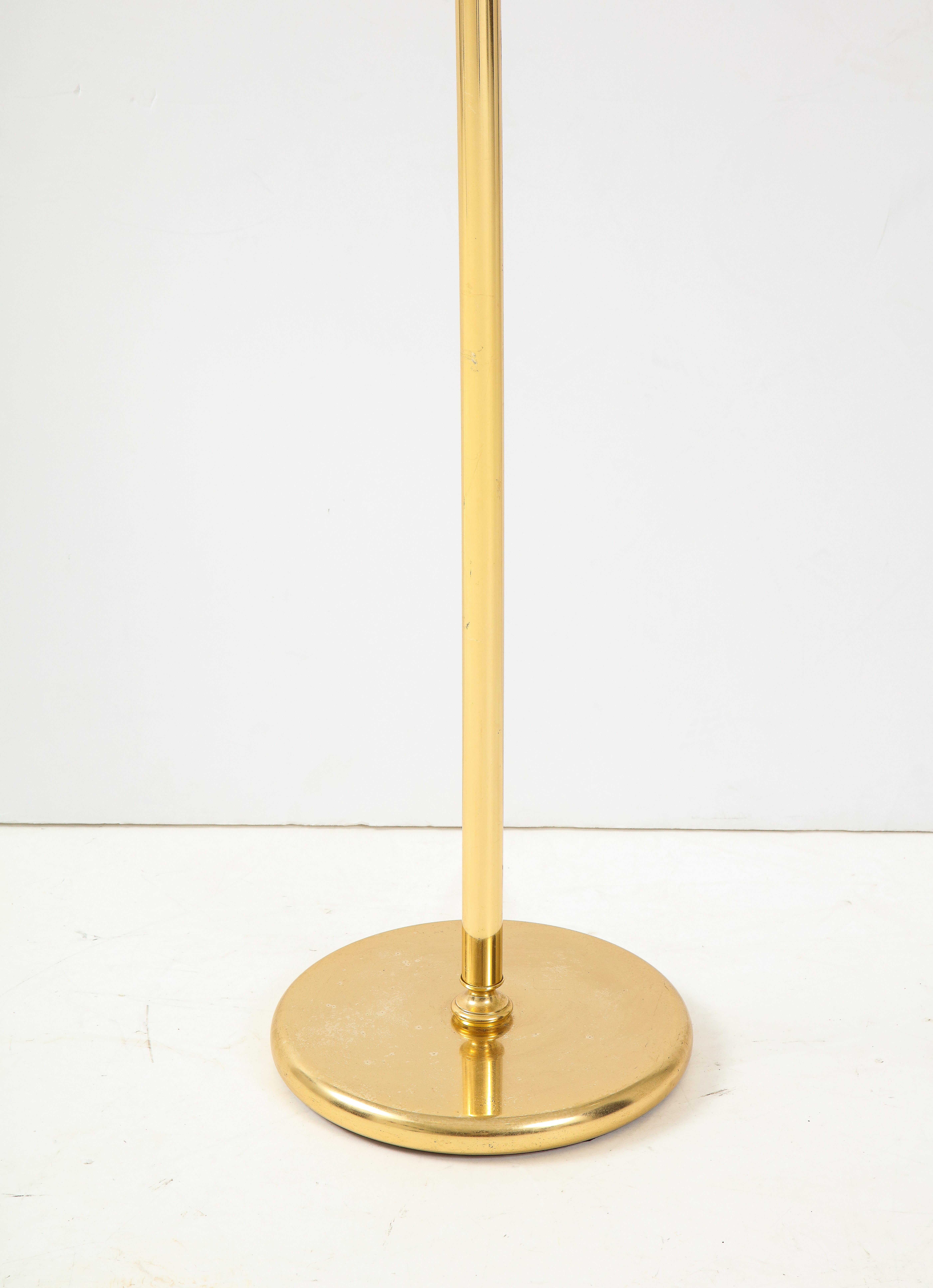 Gaetano Sciolari Iridescent and Gold Plated Standing Lamp For Sale 3
