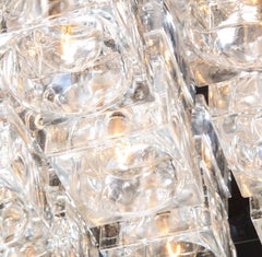 Gaetano Sciolari Large Ice Cube Chrome Flush Light Lightolier, 3 Available