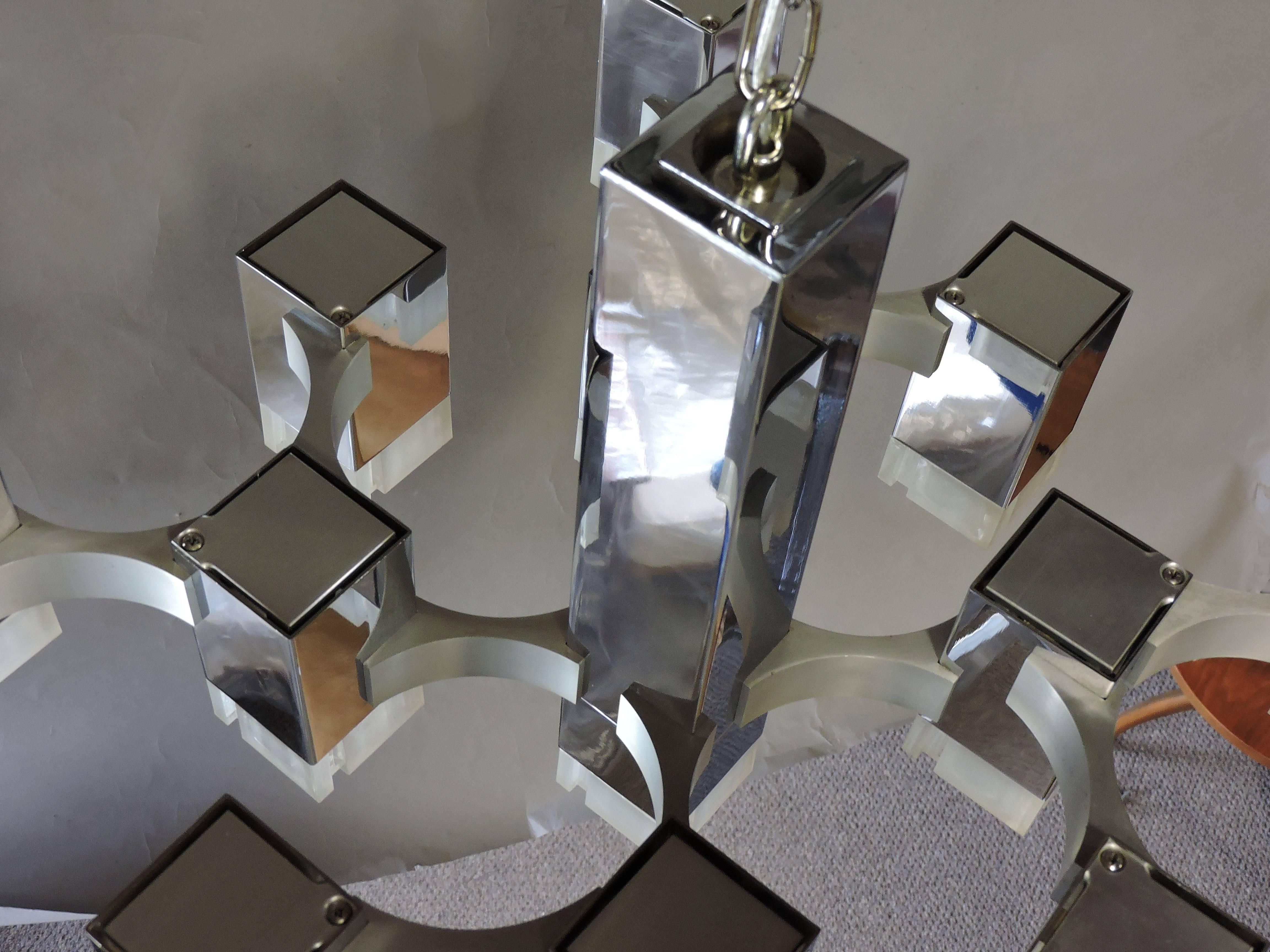 sciolari cubic chandelier