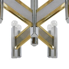 Gaetano Sciolari Mid-Century Modern Italian Concorde Chandelier