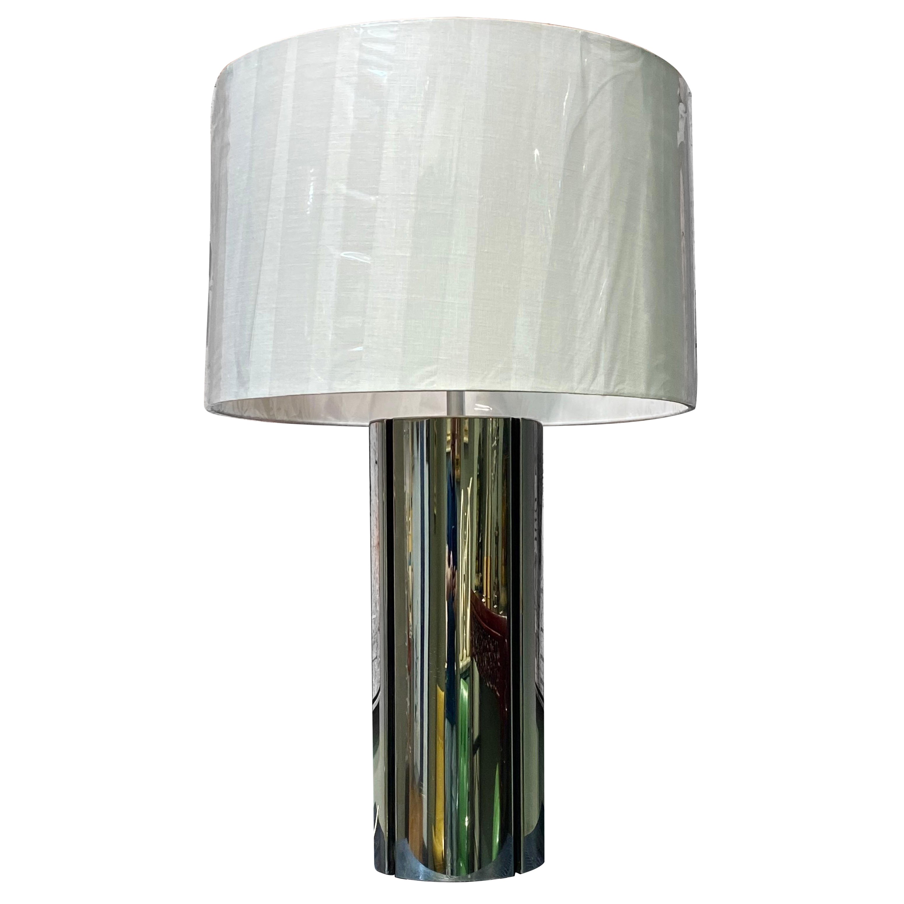 Gaetano Sciolari de Italia Lámpara de sobremesa de columna moderna de gran tamaño de los años 70