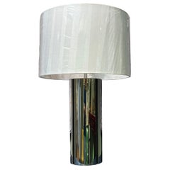 Gaetano Sciolari de Italia Lámpara de sobremesa de columna moderna de gran tamaño de los años 70