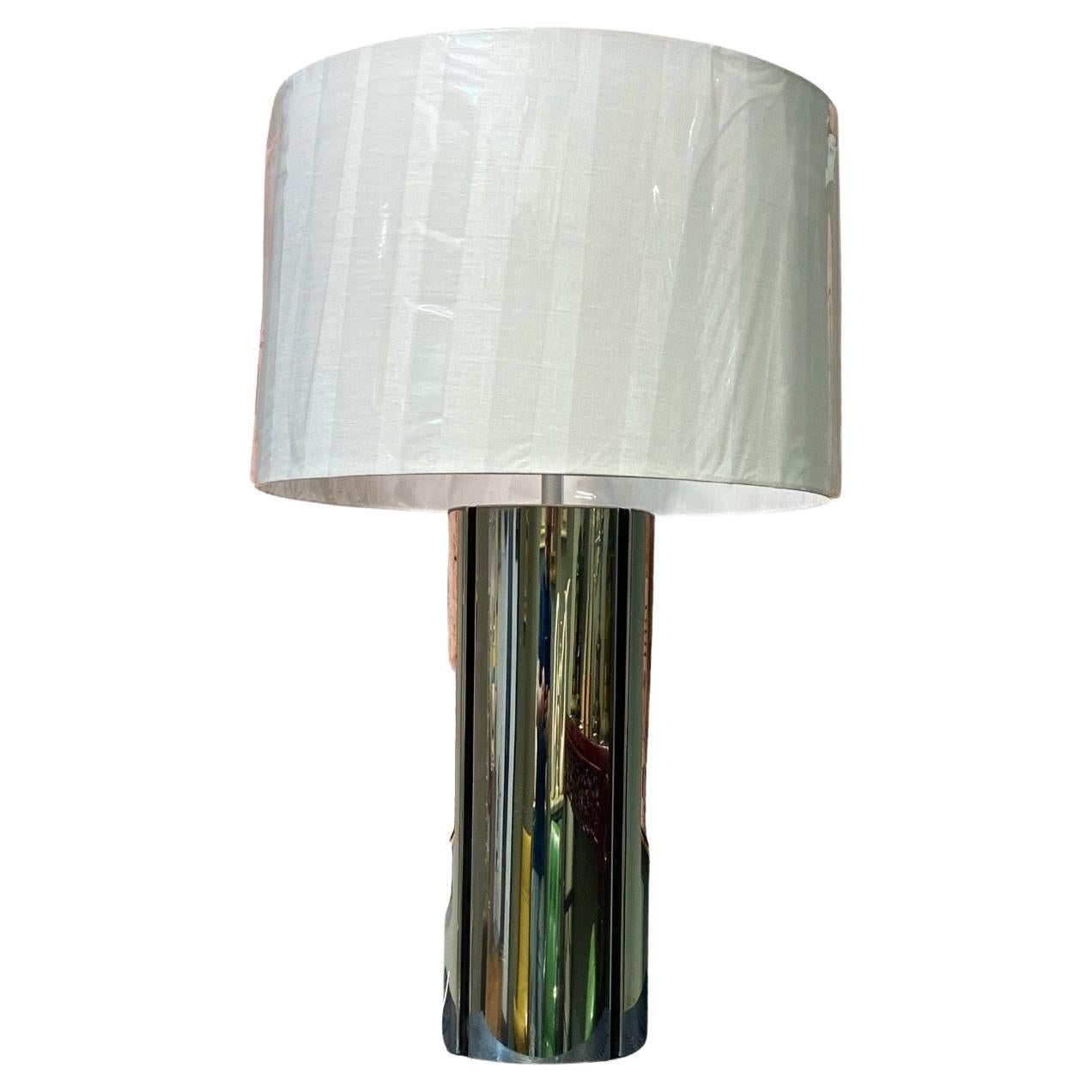 Gaetano Sciolari of italy Oversize 1970s Modern Column Table Lamp