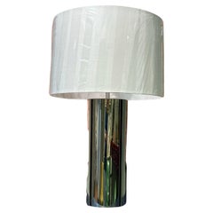 Lampada da tavolo a colonna moderna oversize degli anni '70 di Gaetano Sciolari