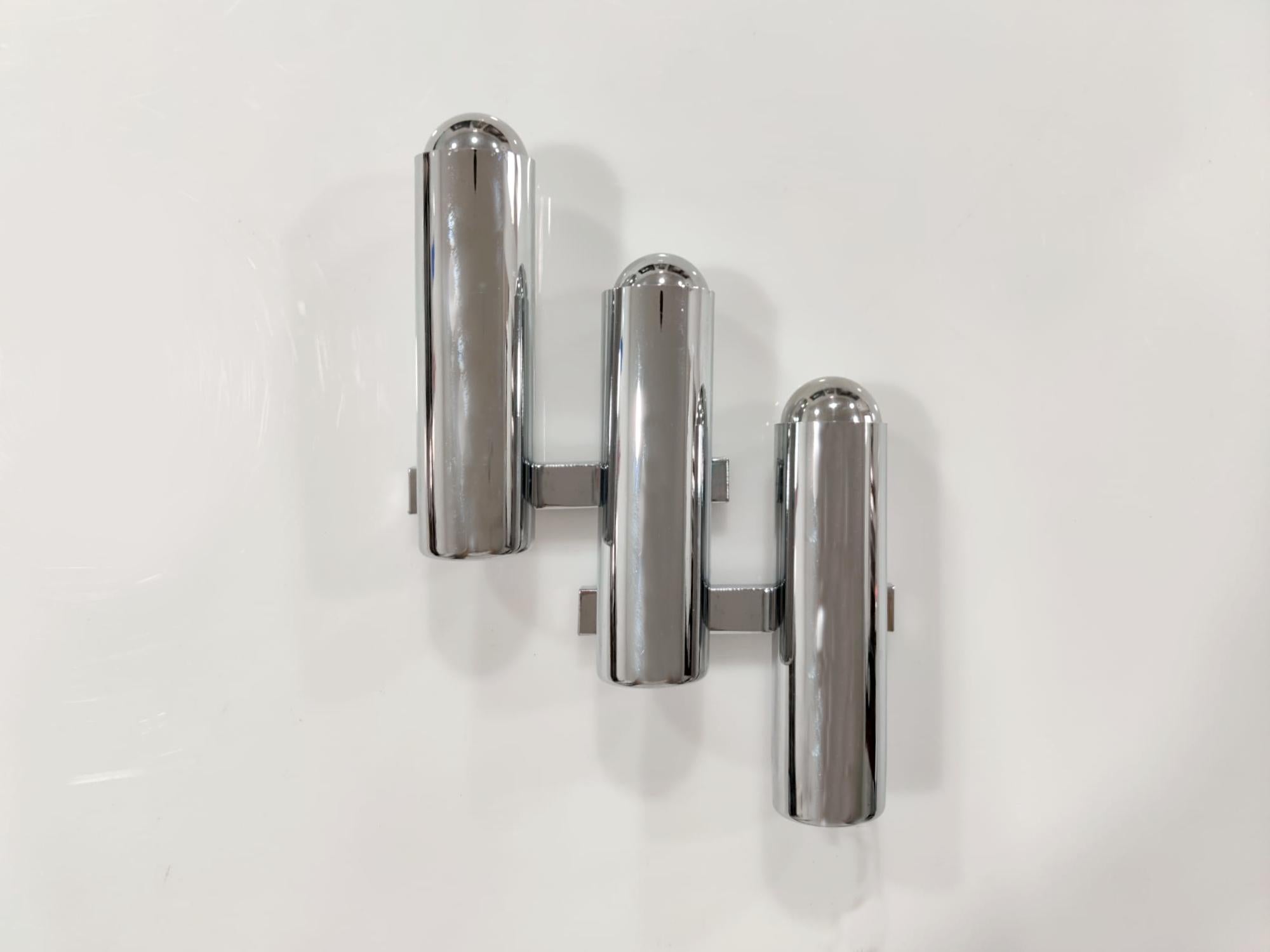 Lámpara Gaetano Sciolari con casquillos originales, años 60 Moderno de mediados de siglo en venta