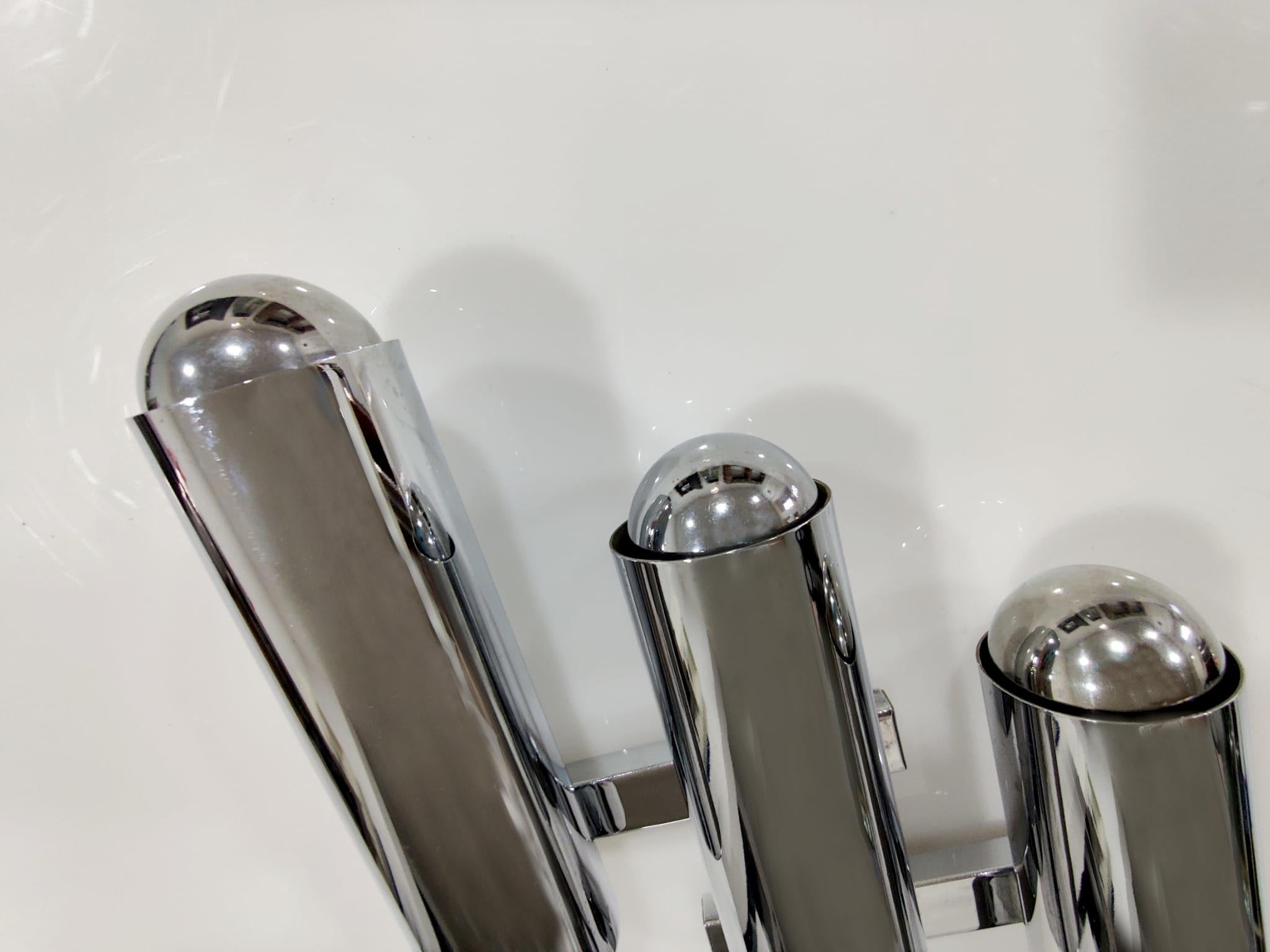 Lámpara Gaetano Sciolari con casquillos originales, años 60 mediados del siglo XX en venta