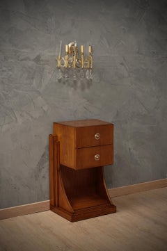 Applique semi circulaire en verre et or de Gaetano Sciolari, 1960