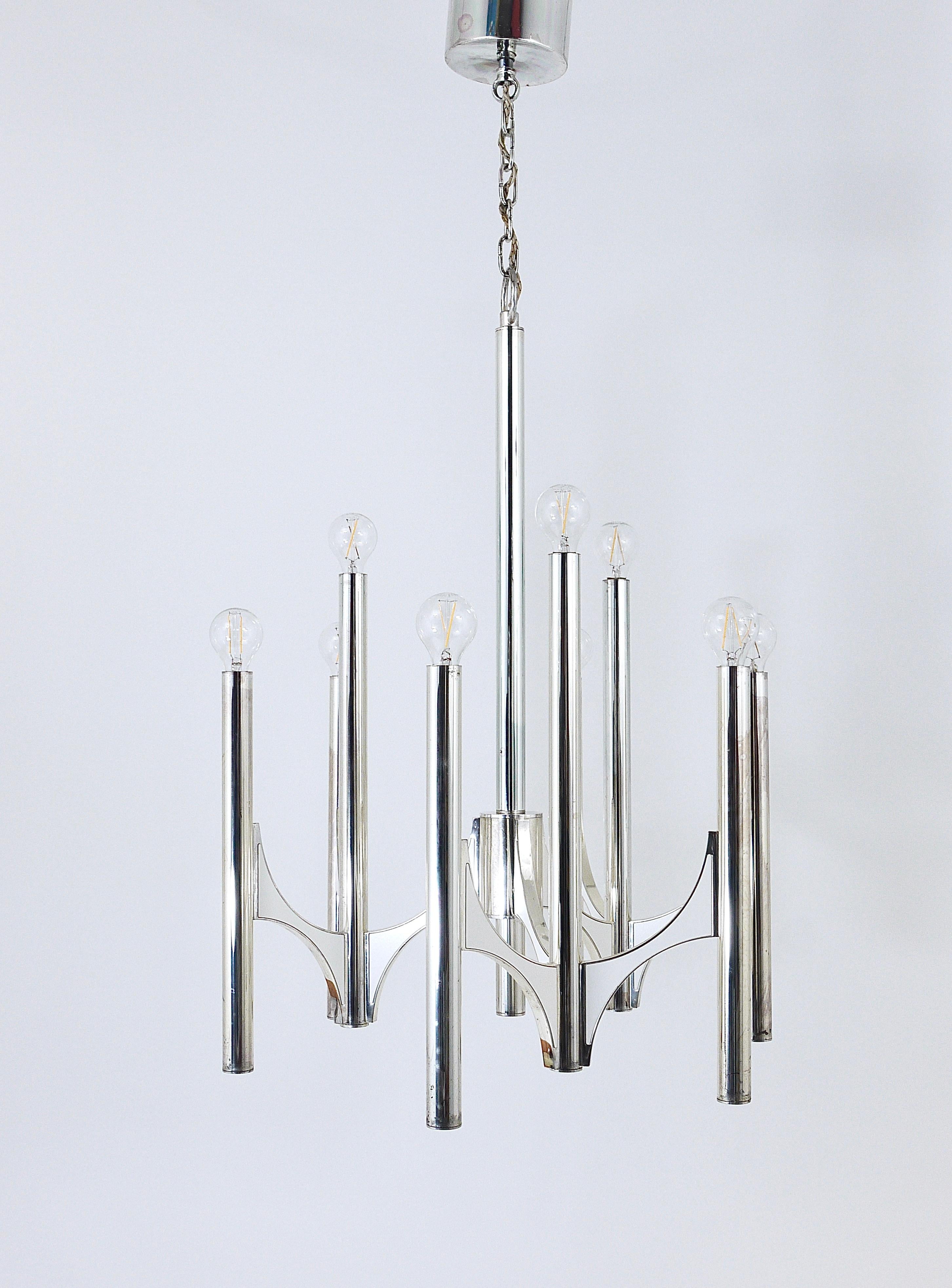 An impressive Modernist chandelier from the 1960s, model Sirius