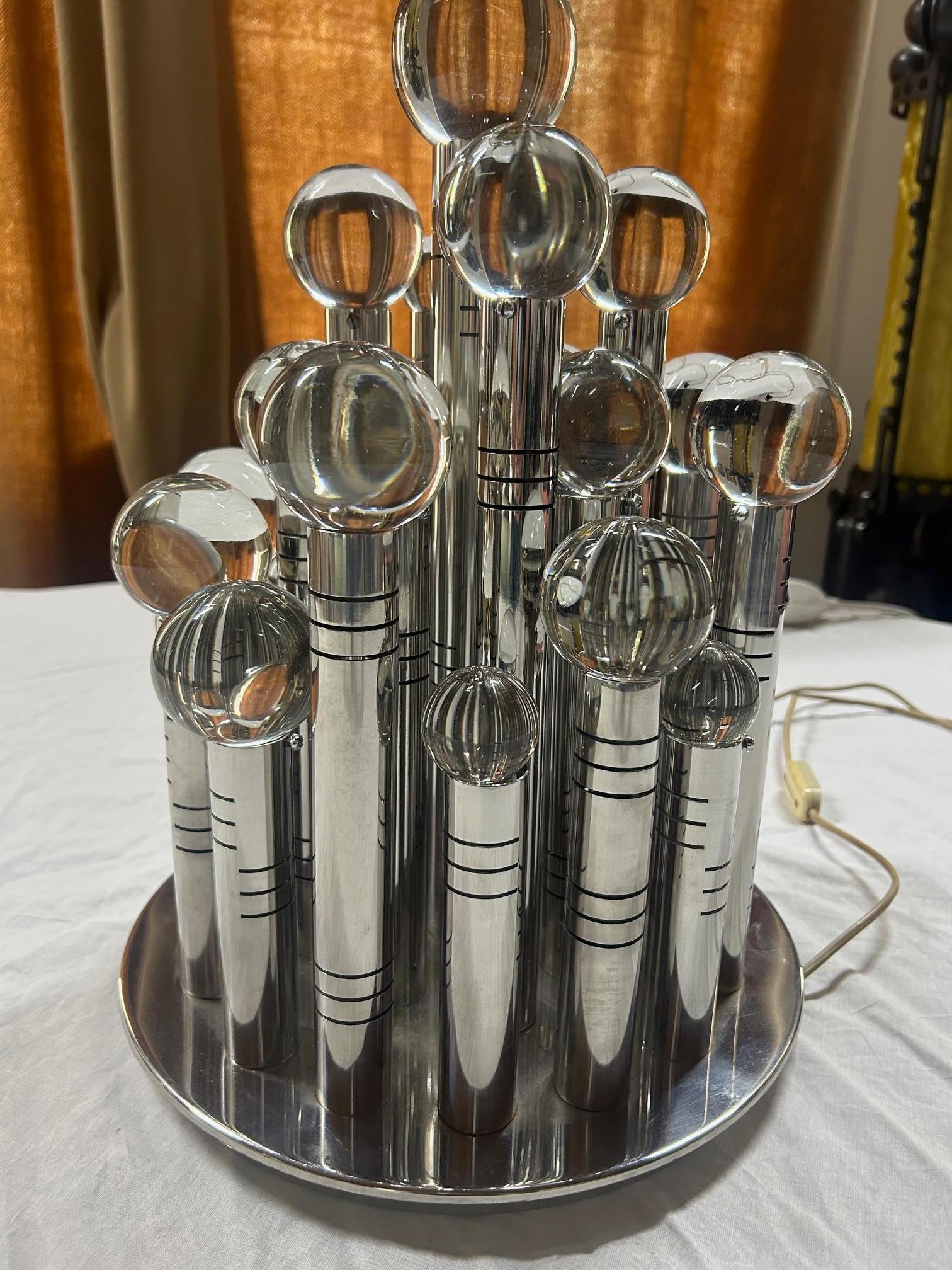 Gaetano Sciolari Space Age table lamp, Italy, 1970s In Good Condition For Sale In Padova, IT