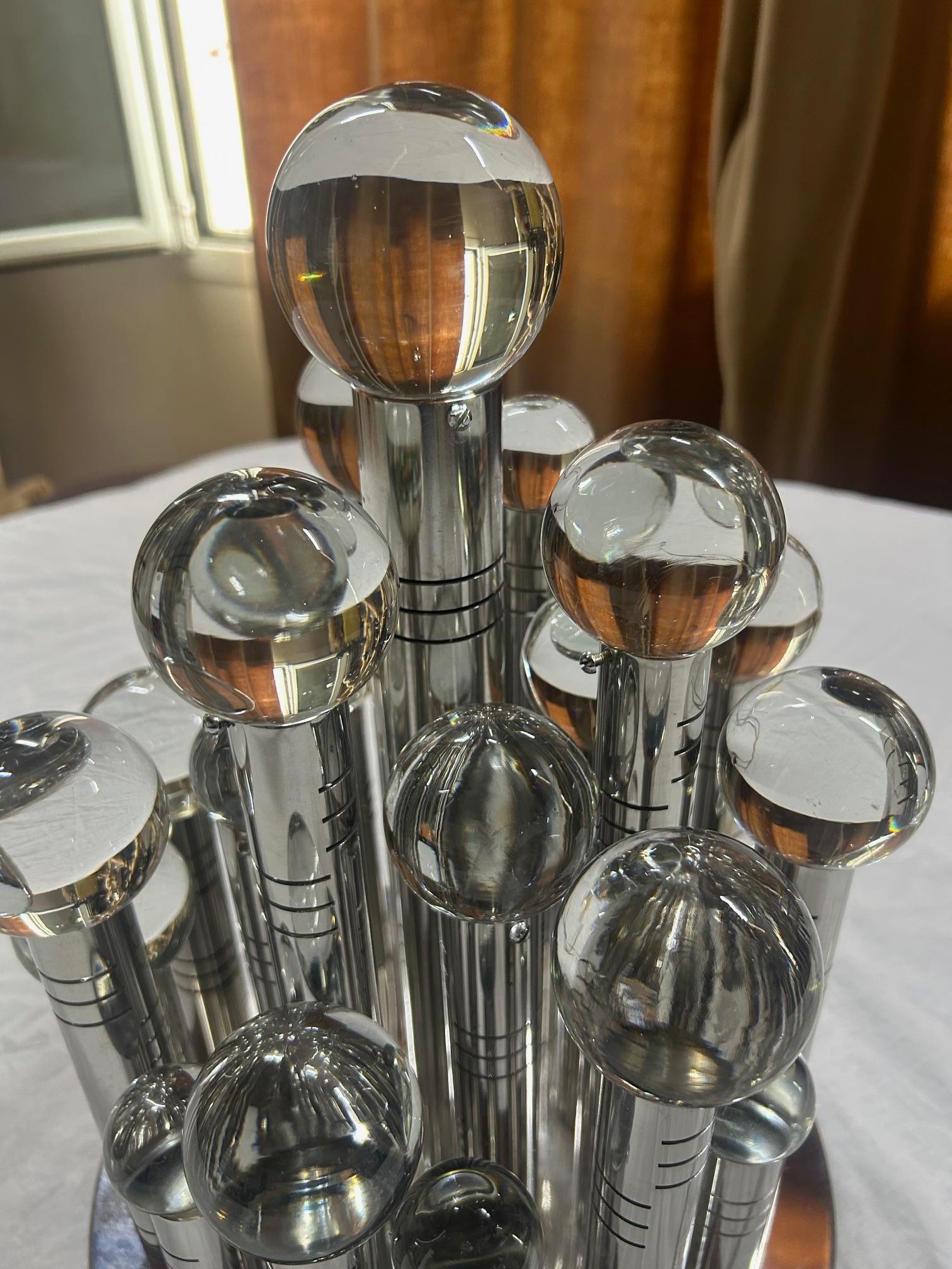 Gaetano Sciolari Space Age table lamp, Italy, 1970s For Sale 2