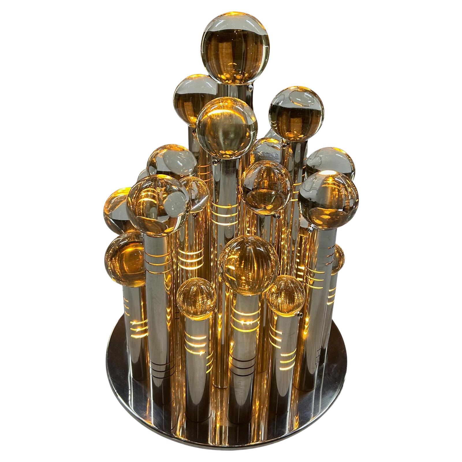 Lámpara de mesa Gaetano Sciolari Space Age, Italia, años 70