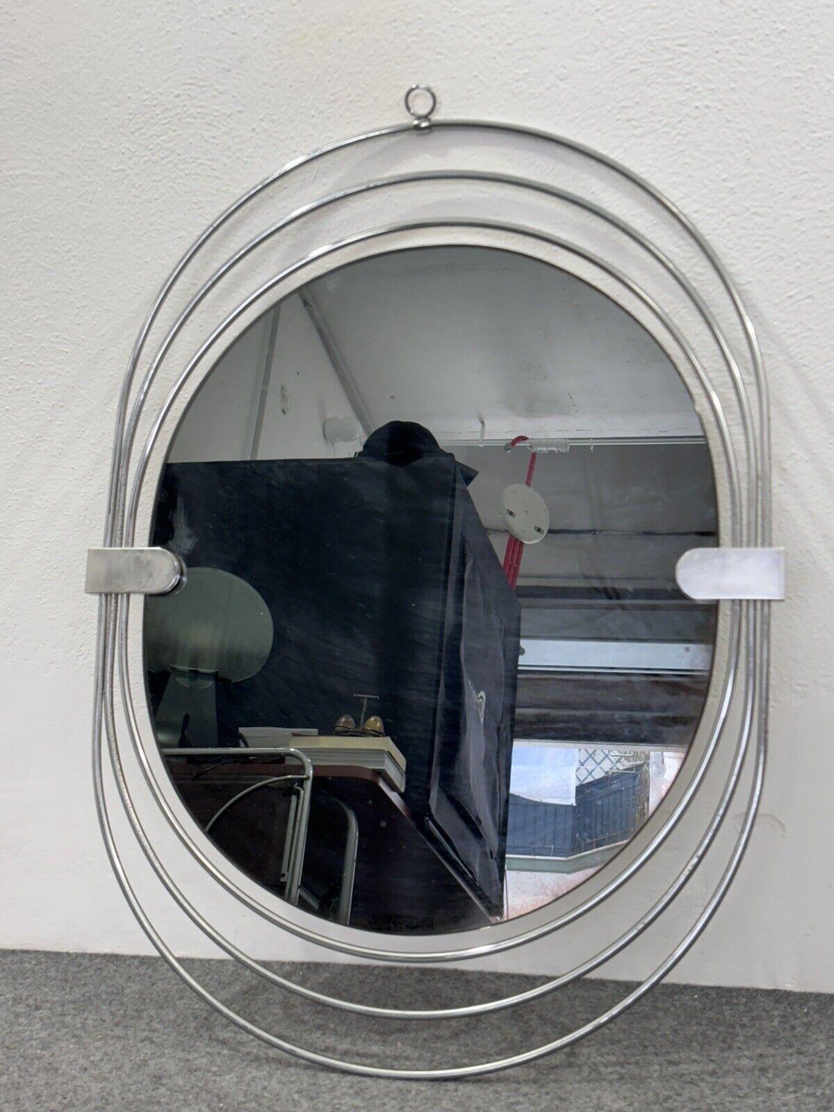 Italian Gaetano Sciolari Specchio Ovale Da Parete Design Modernariato 1970's en vente