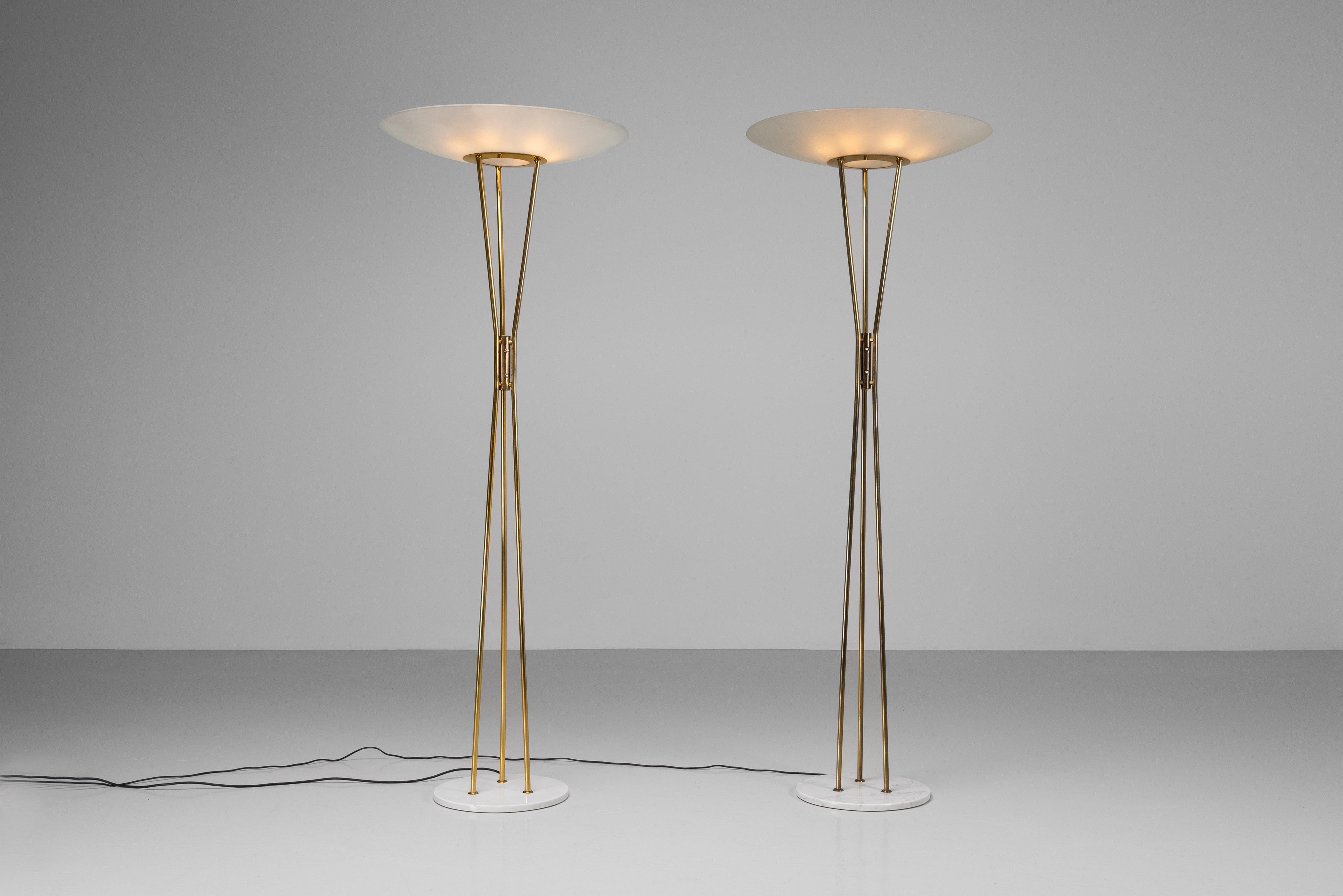 Gaetano Sciolari Lampadaire Stilnovo modèle 4013 Italie 1950 en vente 8