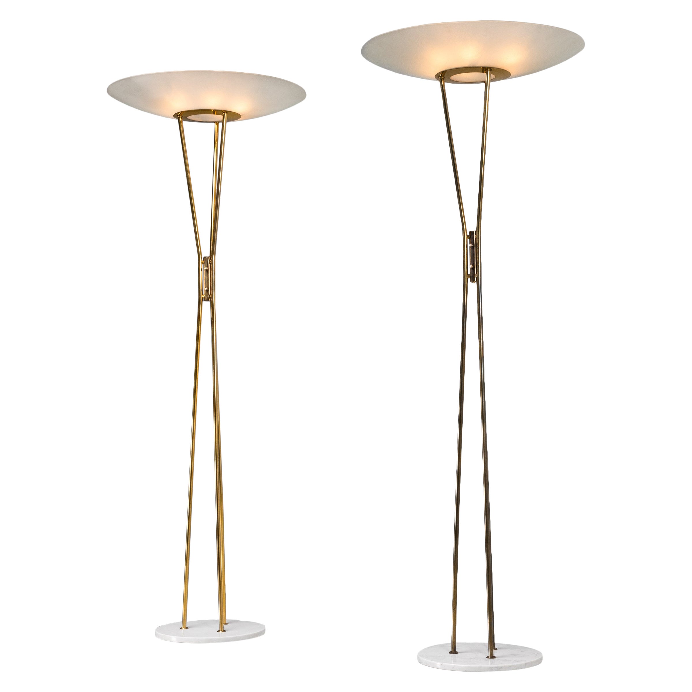 Gaetano Sciolari Stilnovo floor lamp model 4013 Italy 1950