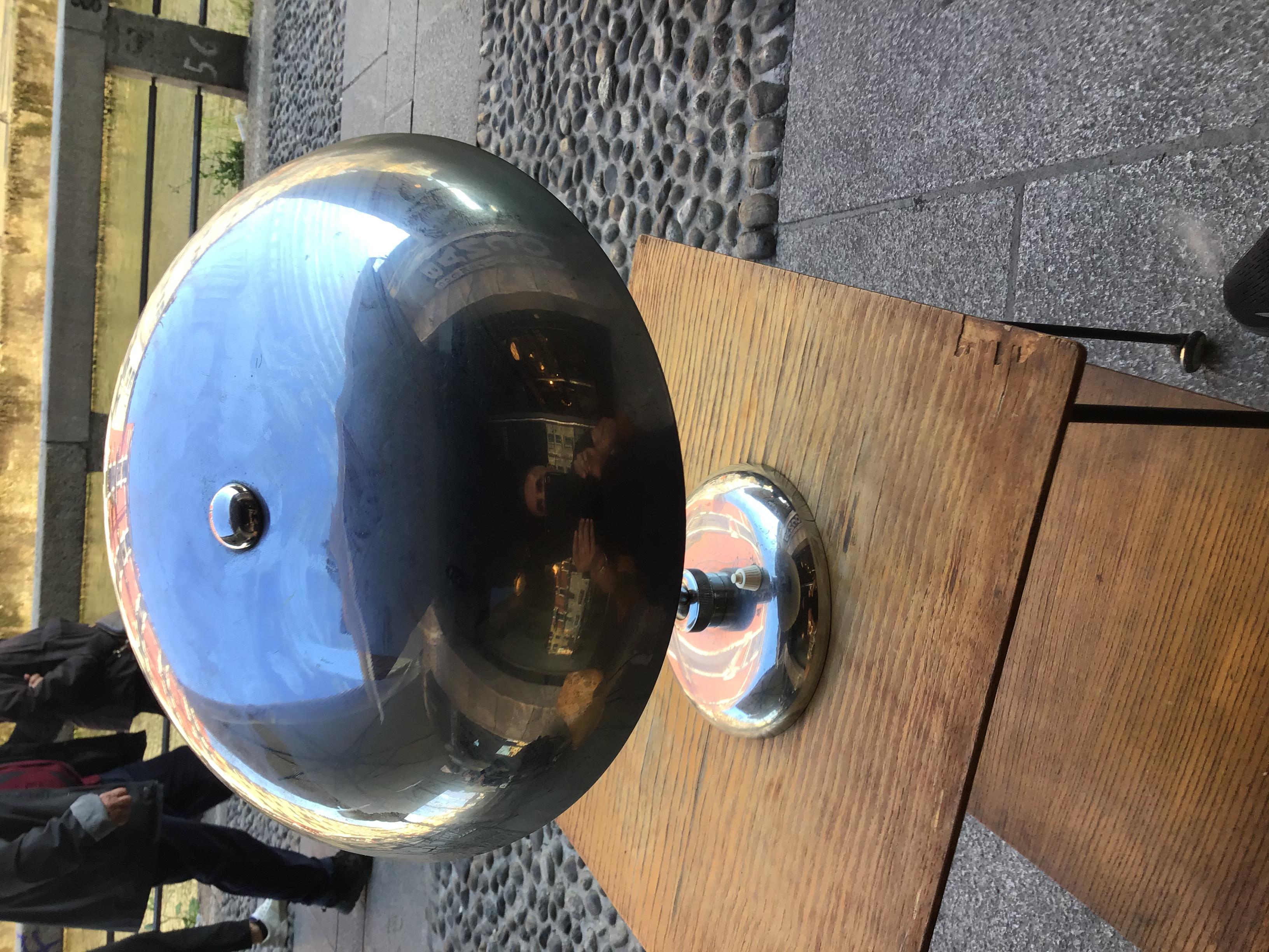 Lampe de bureau en métal Crome de Gaetano Sciolari, 1955, Italie en vente 6