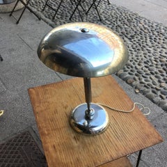 OSCAR TORLASCO -Table Lamp Metal Crome, 1955, Italy