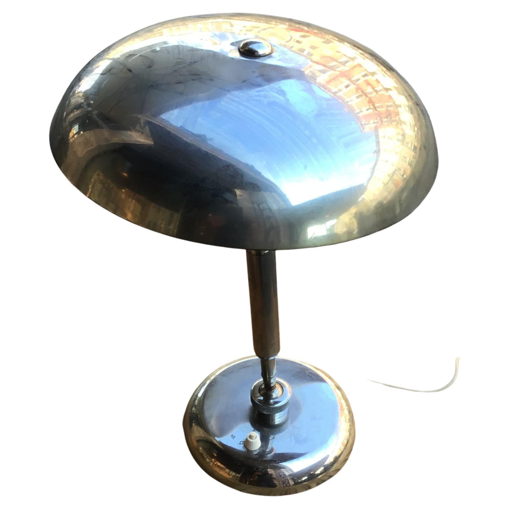 Gaetano Sciolari Table Lamp Metal Crome, 1955, Italy
