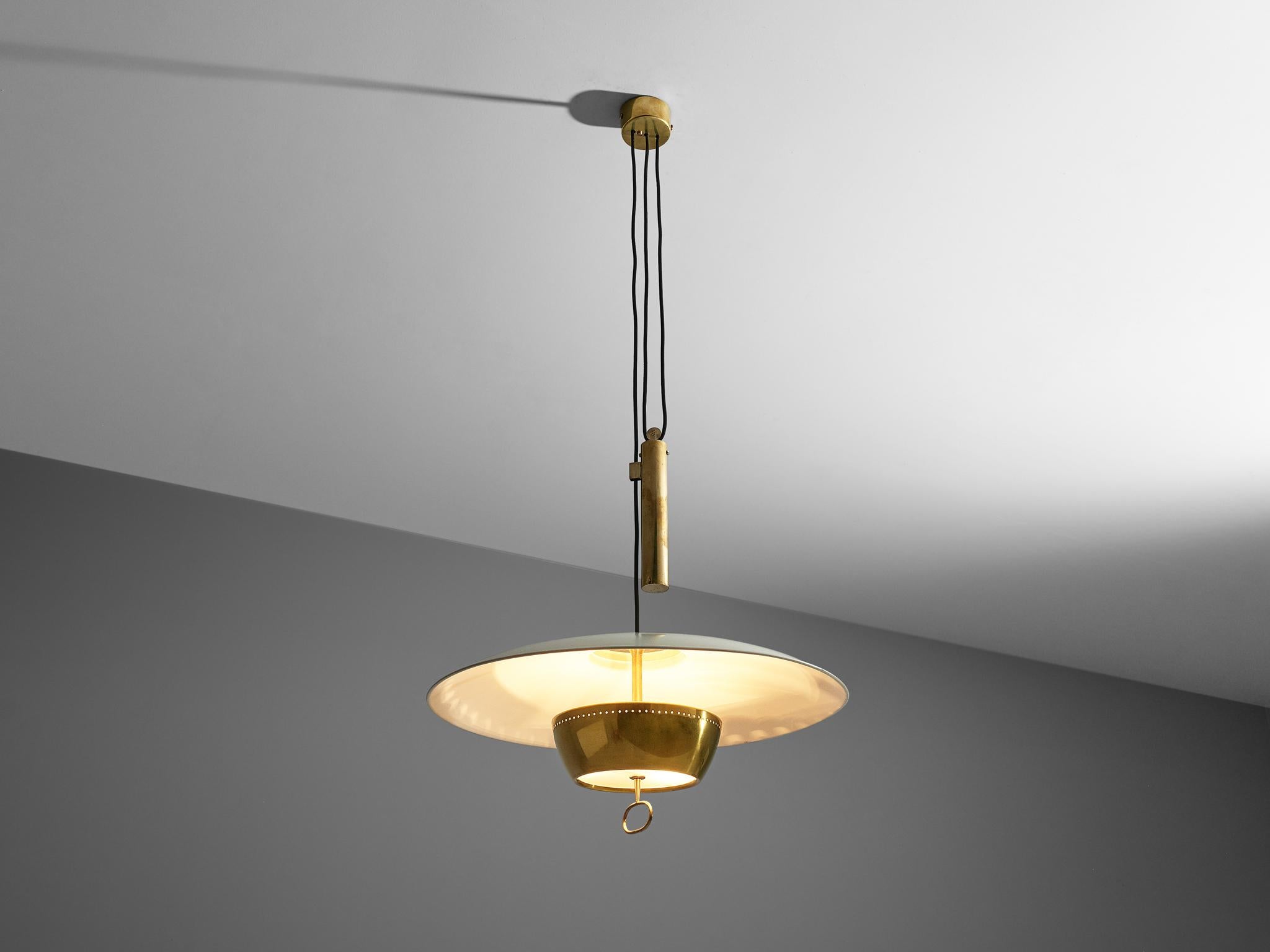 Mid-Century Modern Gaetano Scolari Ceiling Lamp A5011 for Stilnovo