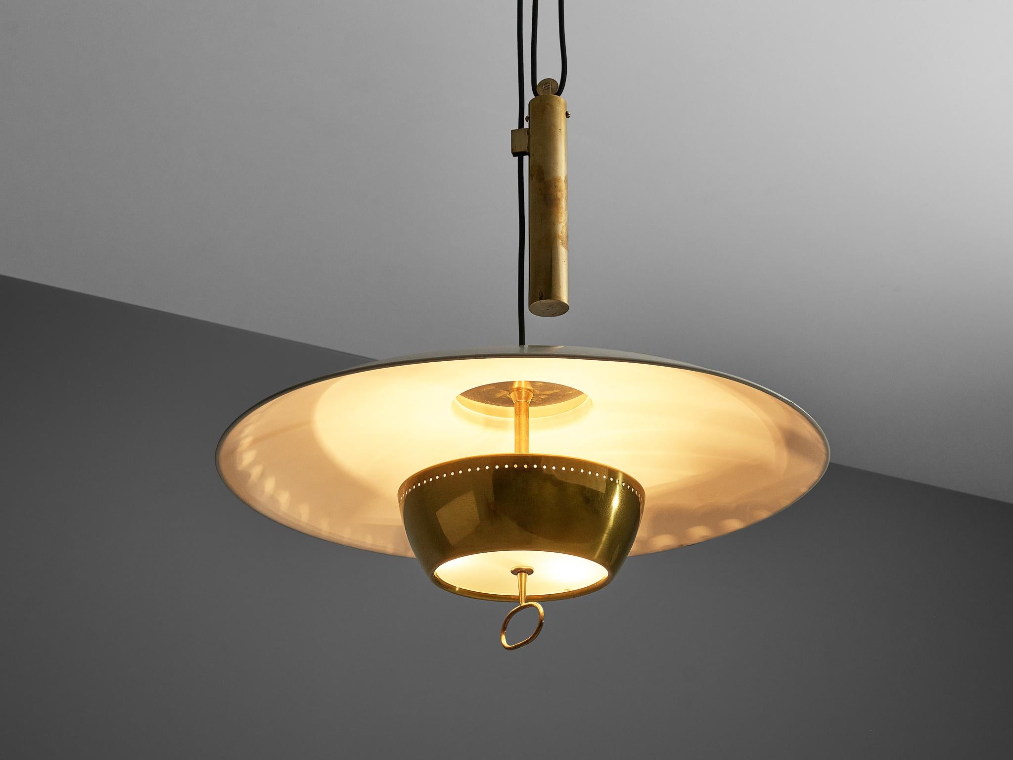 Gaetano Scolari Ceiling Lamp A5011 for Stilnovo In Good Condition In Waalwijk, NL