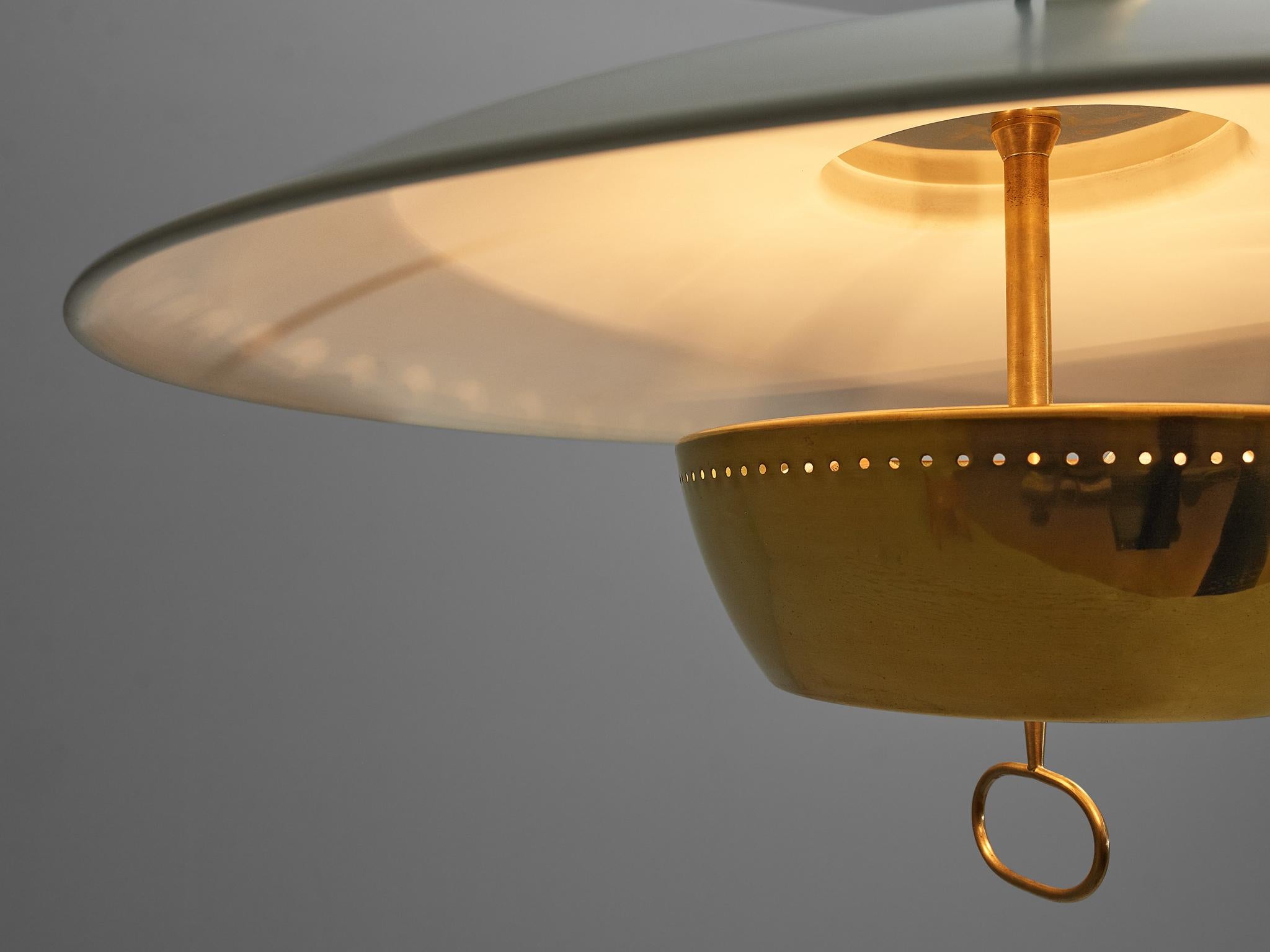 Mid-20th Century Gaetano Scolari Ceiling Lamp A5011 for Stilnovo