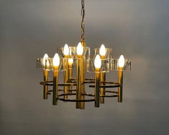 Gaetano Sciolari Chandelier, Italy 1970s
