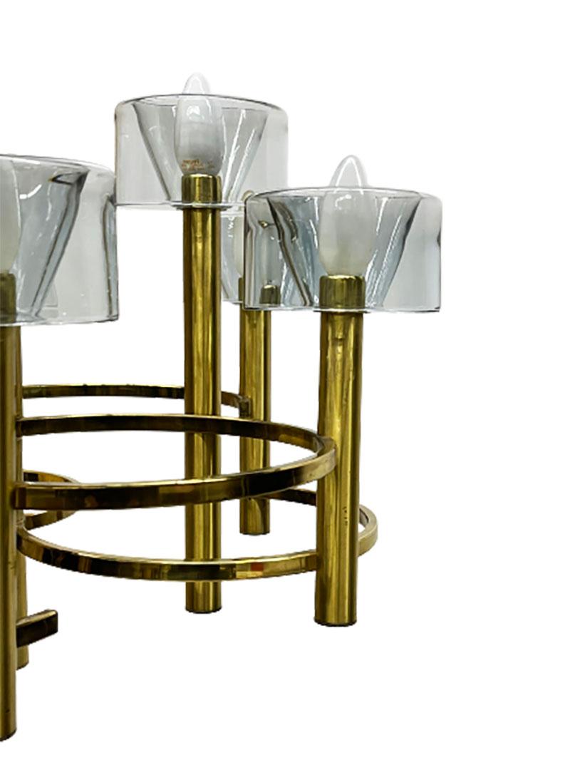 Gaetano Sciolari Chandelier, Italy 1970s In Good Condition For Sale In Delft, NL