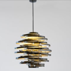 Gaetano Scolari Cyclone Chrome Light Fixture
