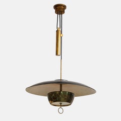 Gaetano Scolari for Stilnovo Adjustable Ceiling Light Model A5011, 1950