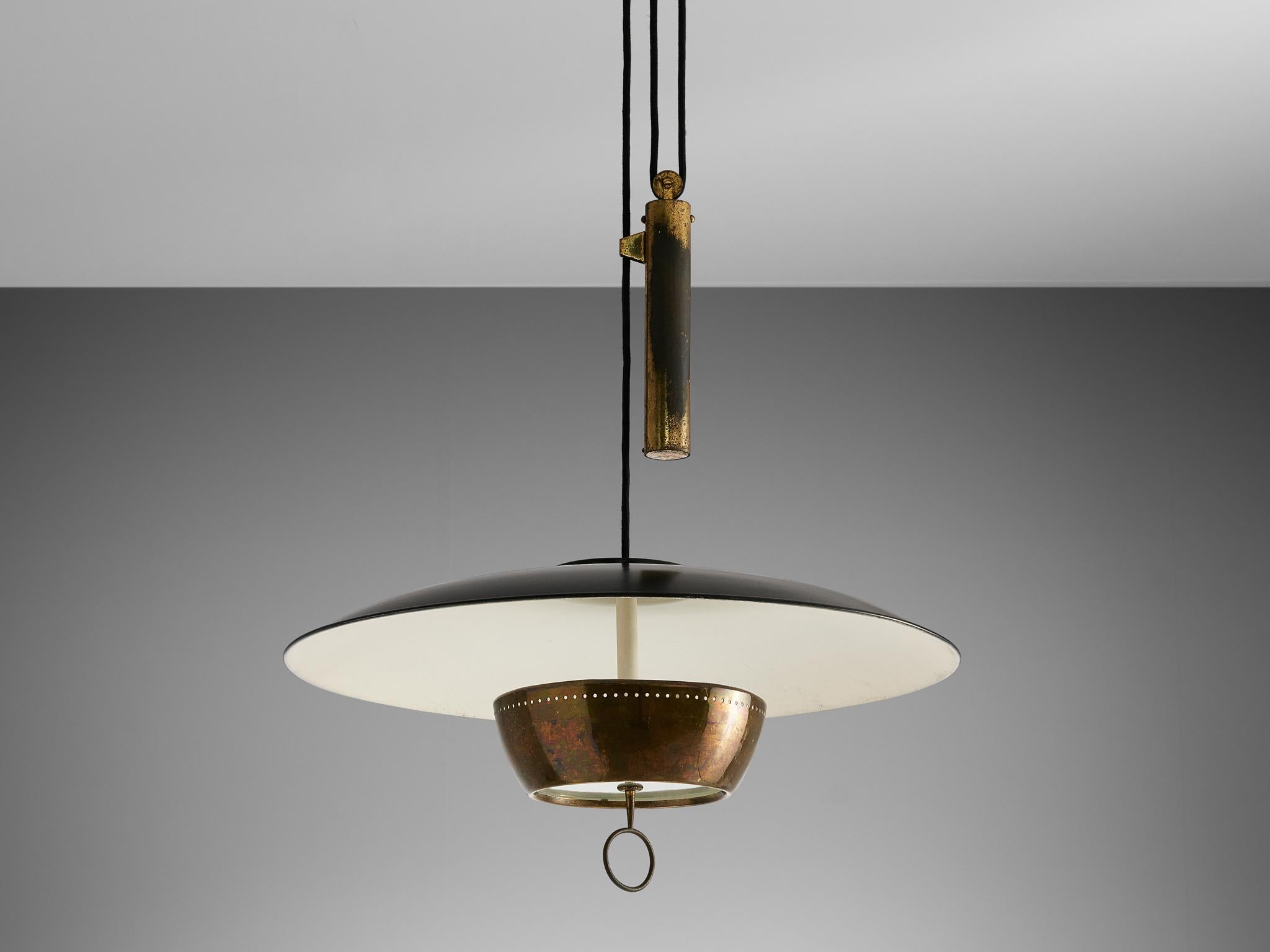 Metal Gaetano Sciolari for Stilnovo Ceiling Lamp 