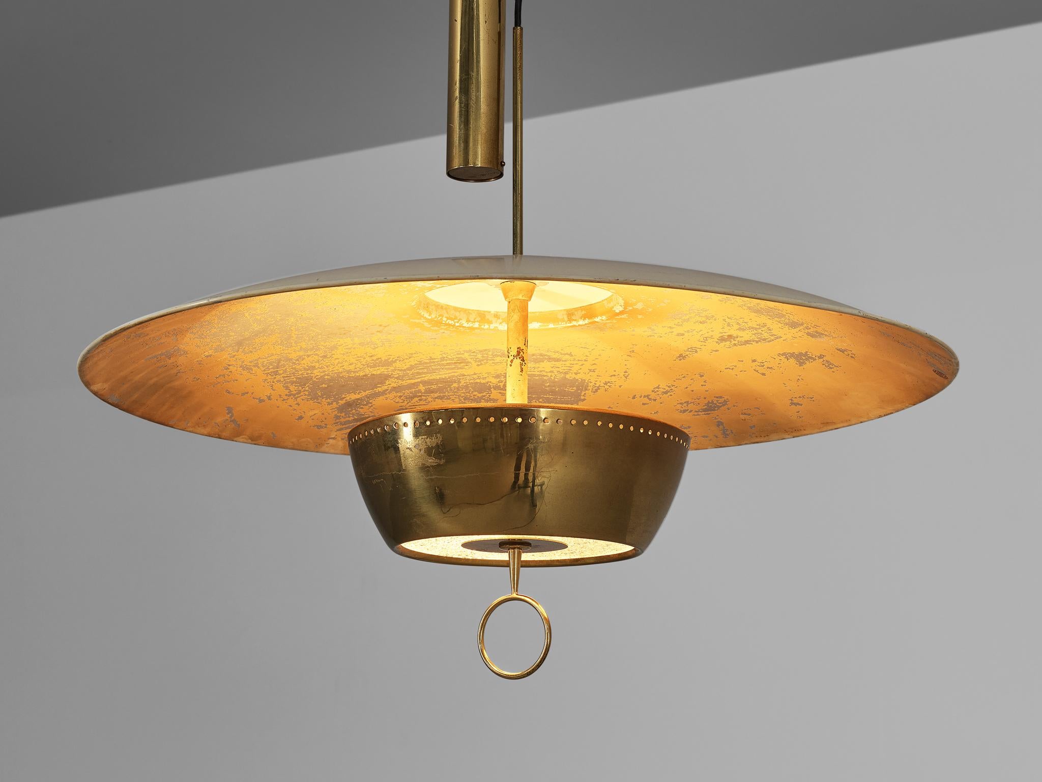 Mid-Century Modern Gaetano Scolari for Stilnovo Ceiling Light