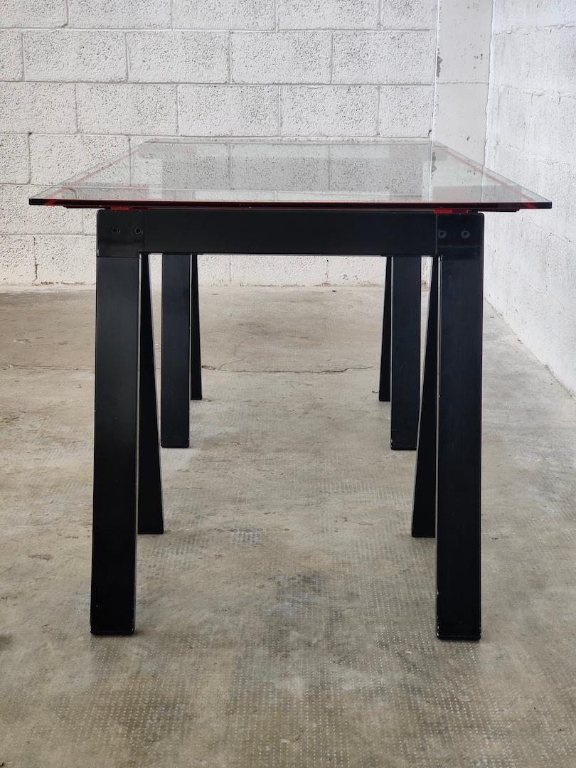 Metal Gaetano work table by Gae Aulenti for Zanotta - Italy - 70's For Sale