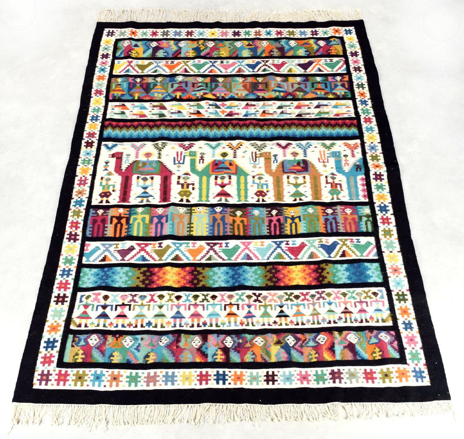 Alfombra o colgante tunecino modernista Gafsa, Kilim Tunecino en venta