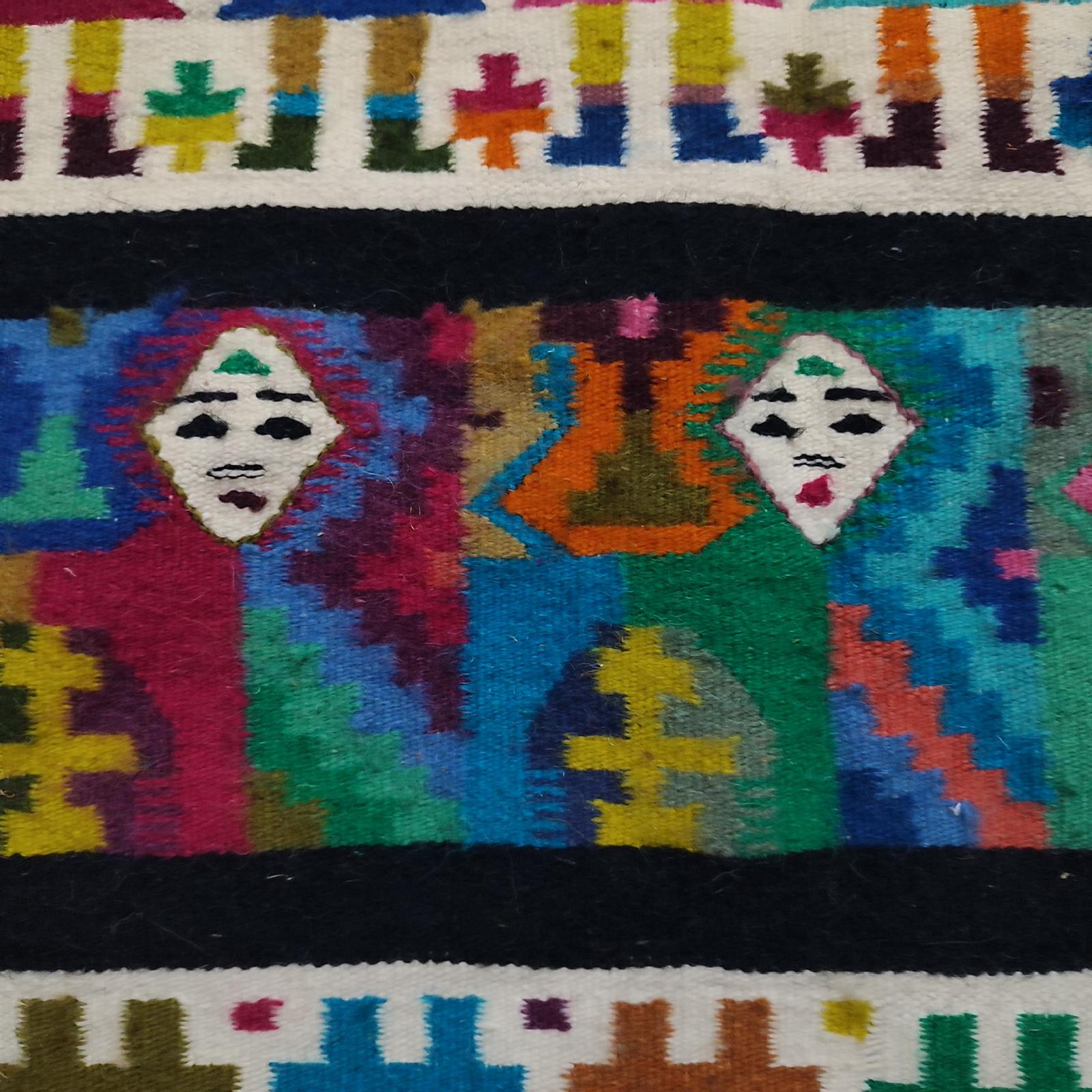 Alfombra o colgante tunecino modernista Gafsa, Kilim en venta 1