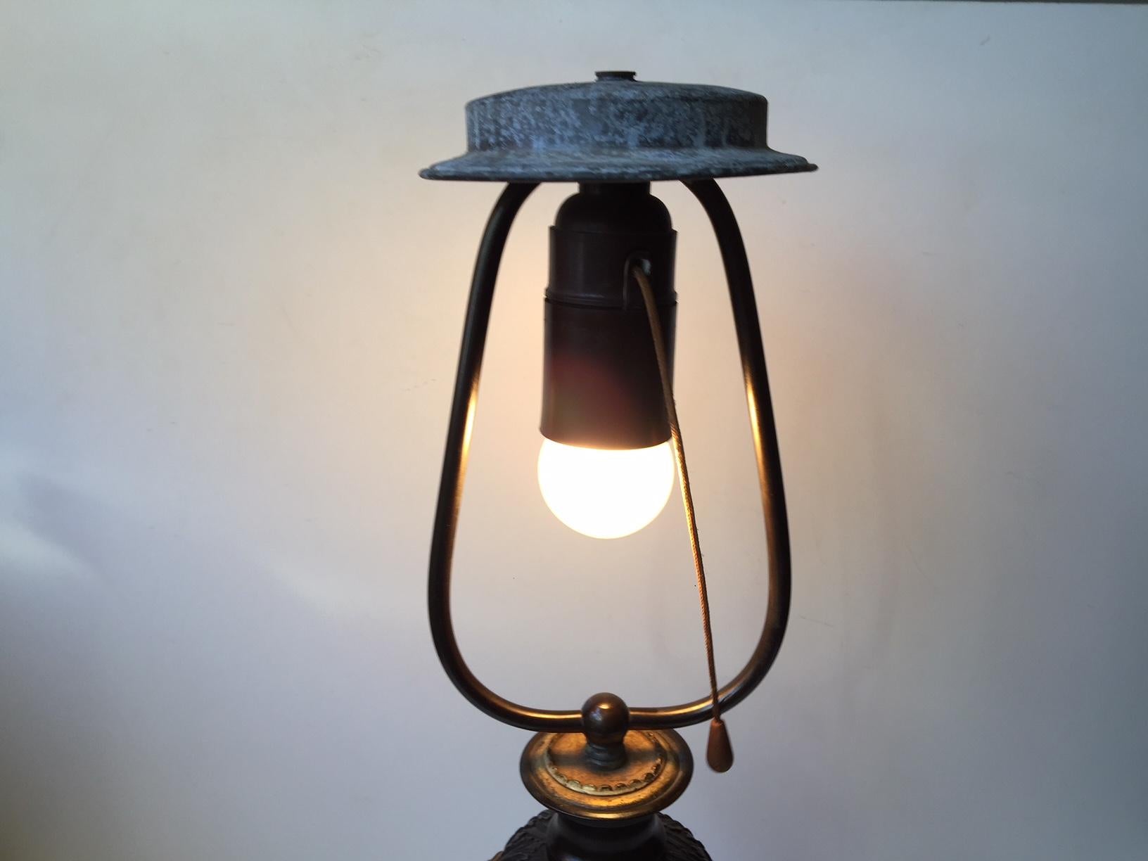 antique bronze lamps
