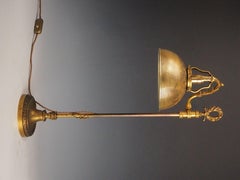 Lámpara de mesa antigua Gagneau Paris - Mecanismo de subida y bajada