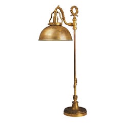 Gagneau of Paris Antique Table Lamp – Rise and Fall Mechanism