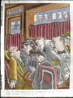 Macabre Bar Scene - School of Charles Addams - Playboy Cartoon