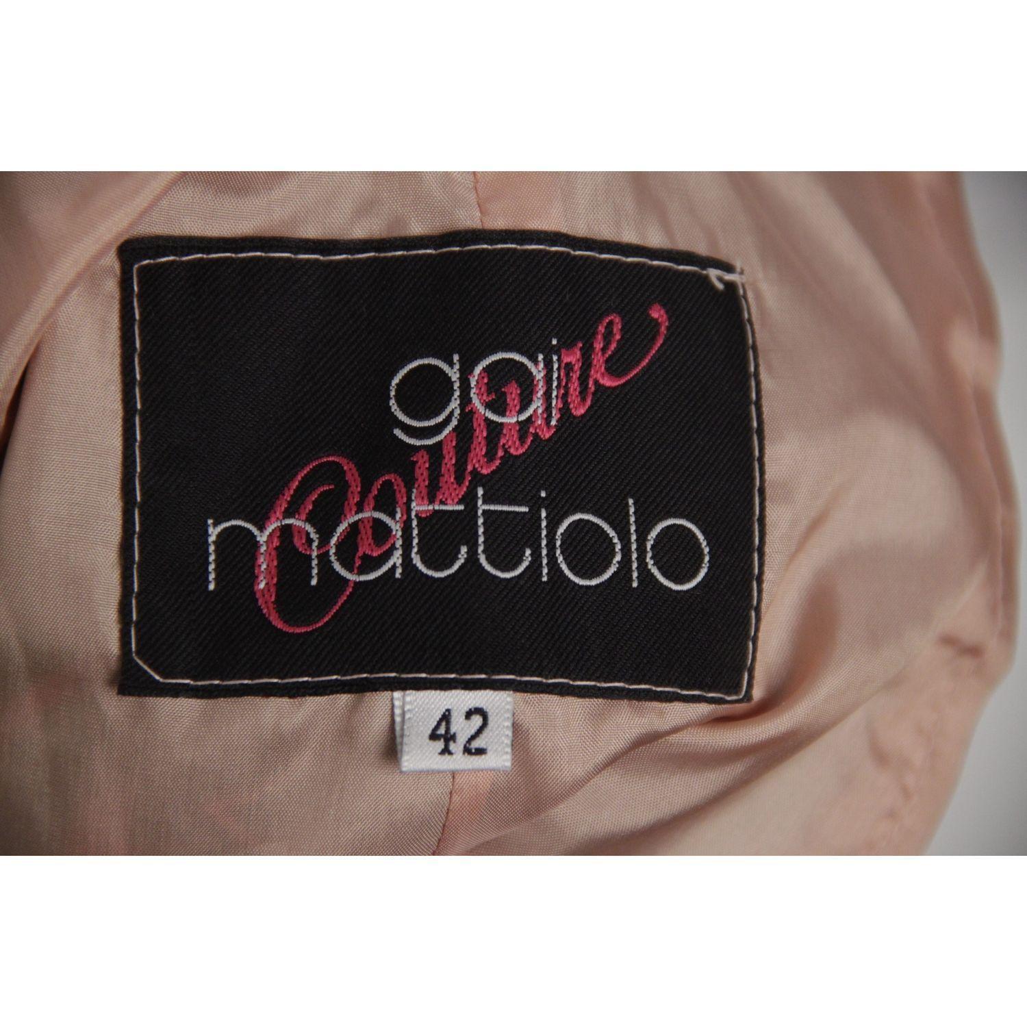 Gai Mattiolo Couture Vintage Black & Golden Macrame Skirt IT Size 42 1