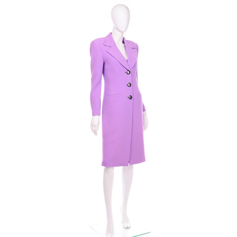 Gai Mattiolo Lavender Purple Dress and Coat Suit in Spring Summer ...