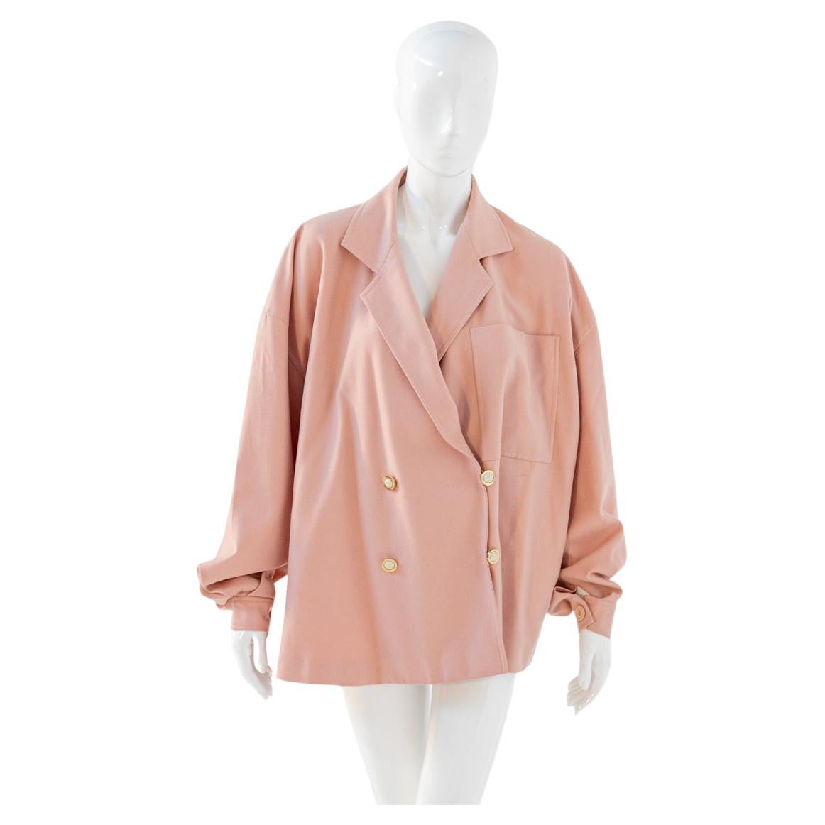 Gai Mattiolo Stylish Vintage Jacket in Pink Wool